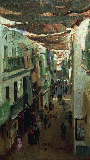 Ilya Repin Street of the Snakes in Seville China oil painting art